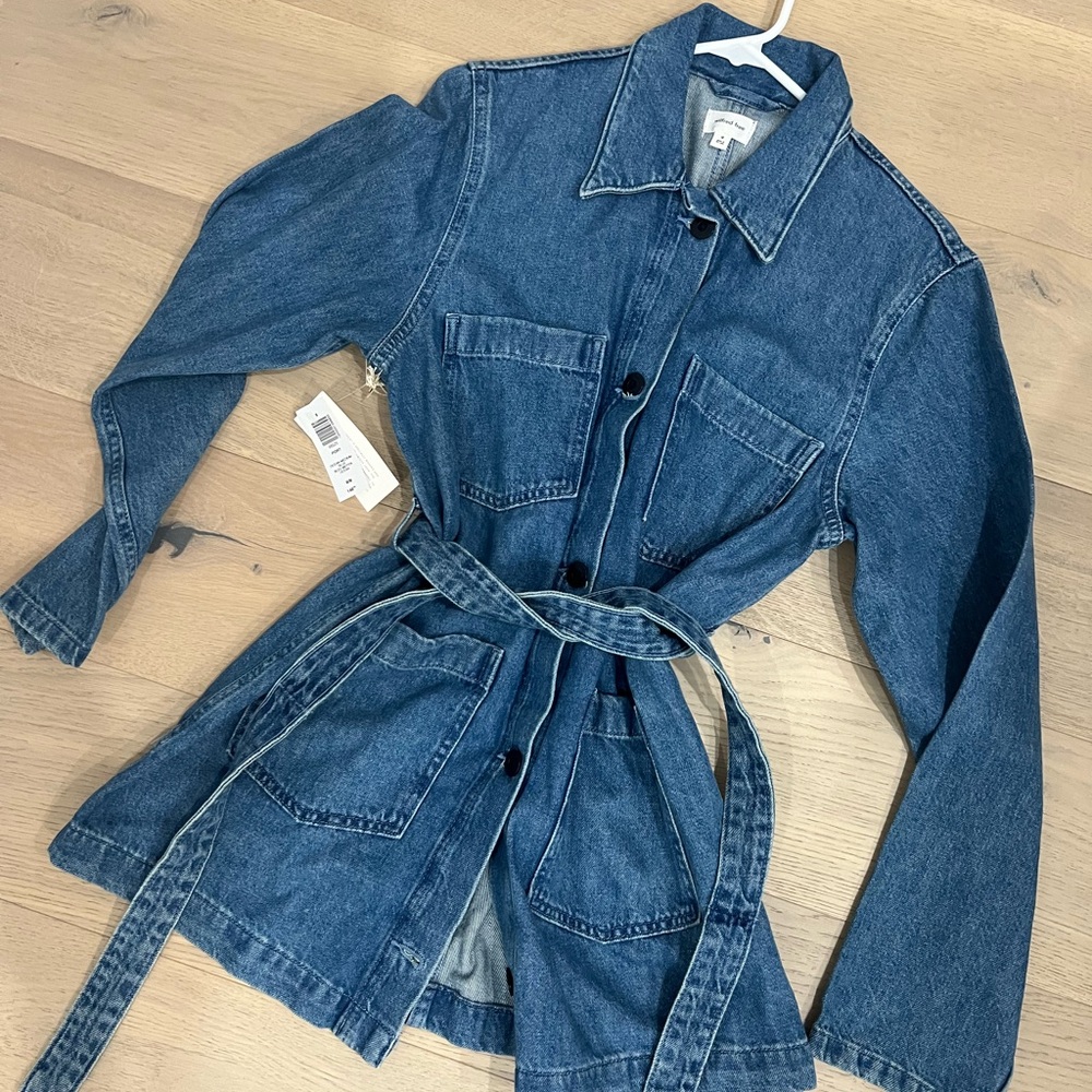 Denim Belted Jacket